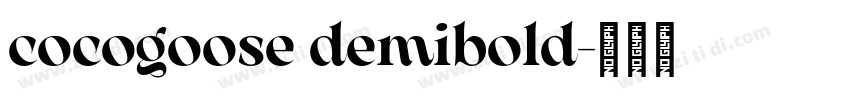 cocogoose demibold字体转换
